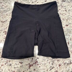 Black biker shorts